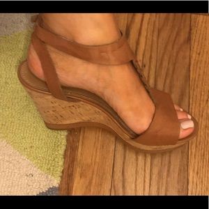 Tan/brown leather wedges - Franco Sarto